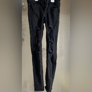 American Eagle ripped skinny jeans